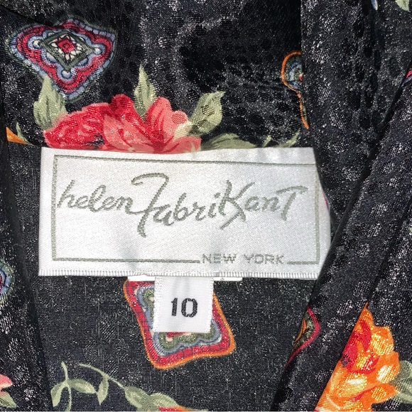 v i n t a g e :: Draped Satin Glamorous Brocade Blouse Padded - Picture 7 of 9